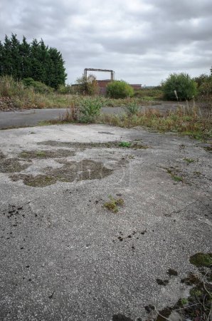 Photo for Derelict site of former chemical factory - Royalty Free Image