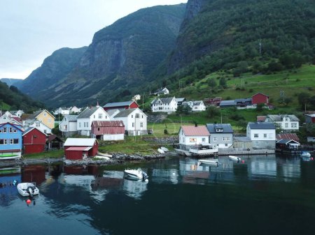 Photo for A beautiful view of the Undredal village at daytime in Norway - Royalty Free Image