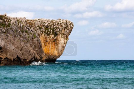 Téléchargez les photos : Un beau cliché d'une énorme falaise dans la mer - en image libre de droit