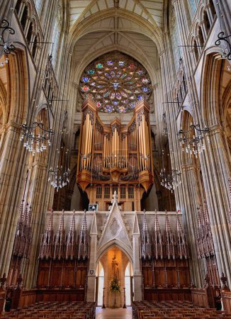 Photo for A vertical shot of the inside of the cathedral - Royalty Free Image