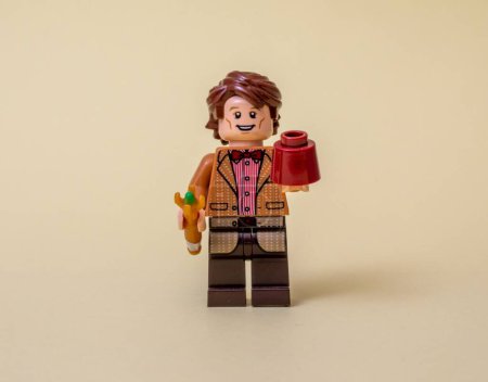 Foto de El duodécimo doctor del Dr. Who de la BBC en Lego - Imagen libre de derechos