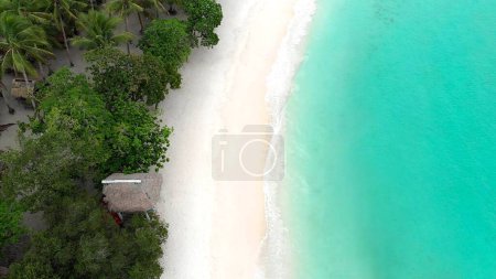 Photo for An aerial view of the shoreline of Subic beach in the Philippines - Royalty Free Image