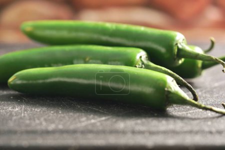 Photo for A closeup of a bunch of green peppers - Royalty Free Image