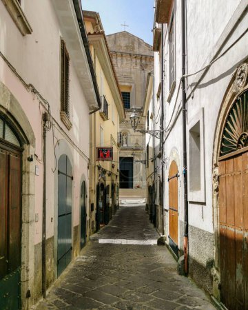 Photo for A colorful alley in the town of Campagna, Campania region, Italy. - Royalty Free Image