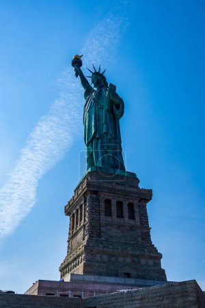 Photo for A vertical shot of the Statue Of Liberty in New York, USA - Royalty Free Image