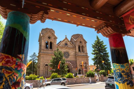 Photo for The cathedral basilica of Saint Francis Assisi in Santa Fe, New Mexico, USA - Royalty Free Image