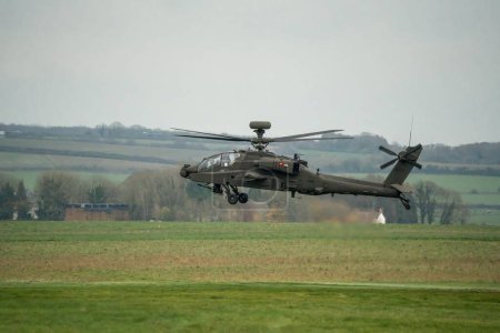 Photo for A closeup of the British army AH-64E Boeing Apache Attack helicopter - Royalty Free Image