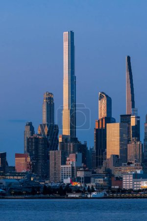Foto de El Parque Central y las torres Steinway al atardecer - Imagen libre de derechos