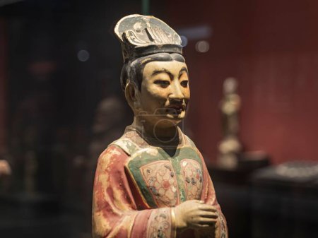 Photo for A closeup view of Xun Kuang figure in Shaanxi History Museum - Royalty Free Image
