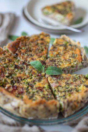 Photo for A vertical shot of a quiche - Royalty Free Image