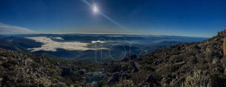 Photo for A beautiful view of a mountainous landscape in a sunny day - Royalty Free Image