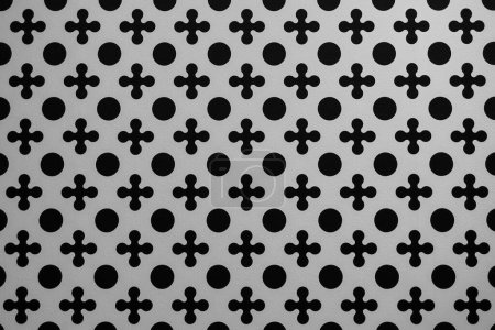 Photo for A seamless pattern background with F-hole and cross - Royalty Free Image