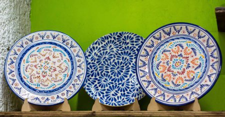 Photo for A closeup of plates in Mexican style - Royalty Free Image