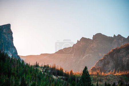 Photo for The beautiful landscape of the Yosemite national park at sunset  in California, USA - Royalty Free Image