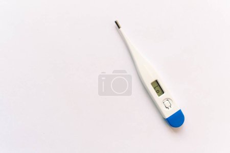 Photo for Thermometer isolated on white. Fever diagnostic and healthcare concept - Royalty Free Image