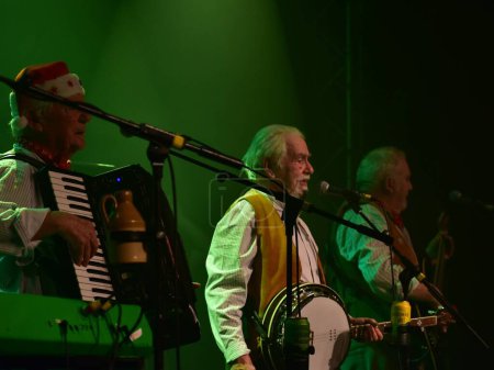 Photo for English Scrumpy and Western band The Wurzels perform at Komedia, Bath. United Kingdom. December 8th, - Royalty Free Image