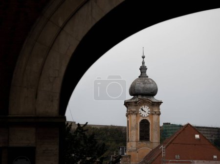 Photo for A beautiful shot of a clock tower of a church - Royalty Free Image