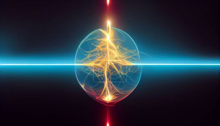 Téléchargez les photos : Un enchevêtrement quantique, futur concept de science physique - en image libre de droit