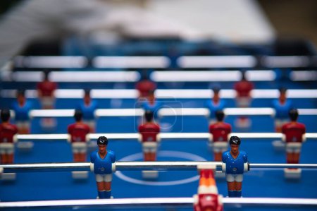Photo for A close-up shot of table soccer game figures - Royalty Free Image