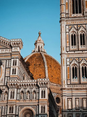 Photo for A vertical closeup of Cathedral of Santa Maria del Fiore beautiful architecture in Florence, Italy - Royalty Free Image