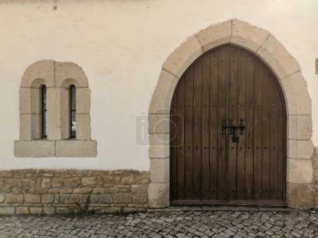 Photo for The entrance door of the historical Mertola Castle, Portugal - Royalty Free Image