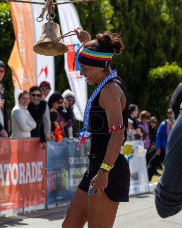 Téléchargez les photos : Dossier photographique de l "événement sportif de triathlon" Patagonman - Patagonia Xtreme Triathlon "auquel ont participé des athlètes du monde entier. - en image libre de droit
