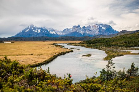 Photo for Panoramica do Parque Nacional Torres del Paine na Patagonia Chilena - Royalty Free Image