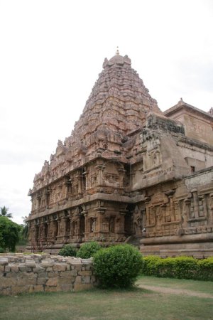 Foto de Un primer plano del templo Brihadishvara en la India - Imagen libre de derechos