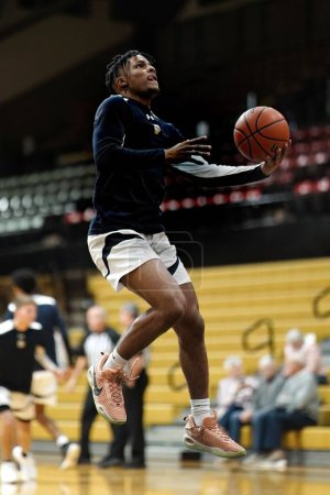 Photo for A basketball player captured during Indiana Prep grad fall basketball Hammond Indiana Civic - Royalty Free Image