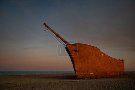 Photo for Marjory Glenn sunken ship in Rio Gallegos Argentina - Royalty Free Image