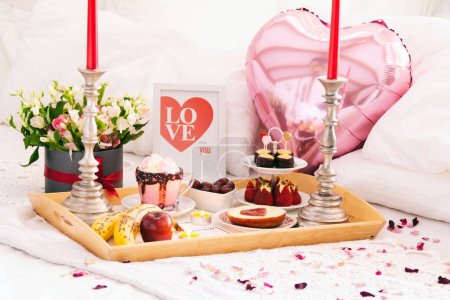 Photo for Breakfast in bed, nice idea for mothersday, let yourself be pampered. - Royalty Free Image