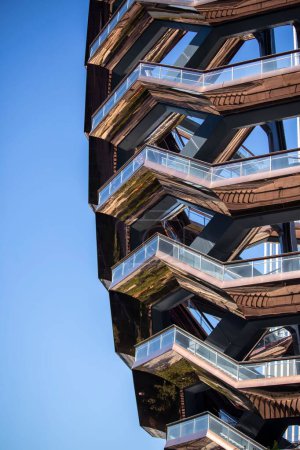 Photo for A vertical shot of the Vessel in Manhattan, New York City. - Royalty Free Image