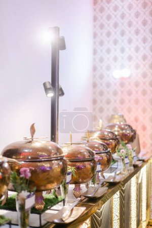 Photo for The Beautiful Decorations cultural program, Wedding Decorations, props, candlelight - Royalty Free Image