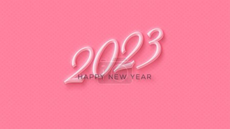 Téléchargez les photos : Bonne année 2023 avec beau rose doux - en image libre de droit