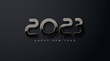 Photo for Modern happy new year 2023 with elegant numbers - Royalty Free Image