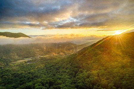 Photo for Aerial nature scenery in  maggie valley north carolina - Royalty Free Image
