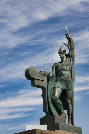 Photo for A vertical shot of an ancient statue in Reykjavik, Iceland - Royalty Free Image