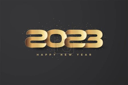 Photo for The New Year greeting card design idea. Happy New Year 2023. - Royalty Free Image