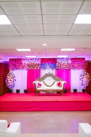 Photo for The Beautiful Decorations cultural program, Wedding Decorations, props, candlelight - Royalty Free Image