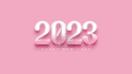 Foto de Beautiful classic number 2023 for happy new year greetings - Imagen libre de derechos