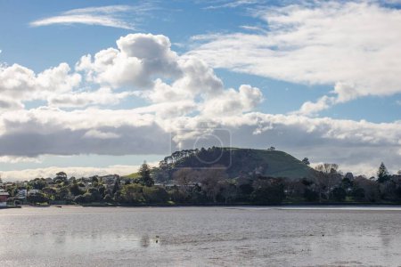 Téléchargez les photos : Une vue panoramique sur le bassin Panmure entouré par la nature à couper le souffle de la Nouvelle-Zélande - en image libre de droit