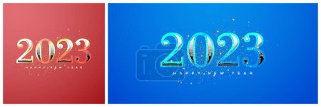 Téléchargez les photos : Happy new year 2023 transparent classic luxury - en image libre de droit