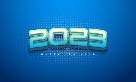 Foto de Modern and simple line happy new year 2023 - Imagen libre de derechos