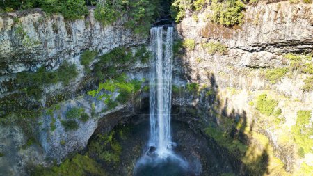 Téléchargez les photos : Vue en angle bas des chutes Brandywine dans la forêt en Colombie-Britannique, Canada - en image libre de droit