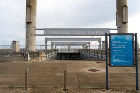 Téléchargez les photos : Vue extérieure du Centre national du verre - galerie, musée et ateliers et intégration de la Northern Gallery for Contemporary Art, à Sunderland, Royaume-Uni - en image libre de droit