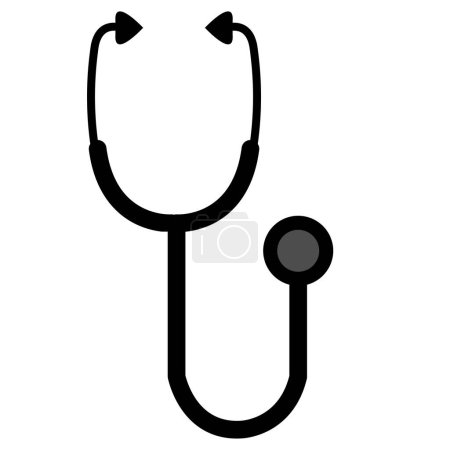 Illustration for A vector illustration of stethoscope isolated on white background - Royalty Free Image