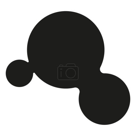 Illustration for An abstract logo with black dots - Royalty Free Image