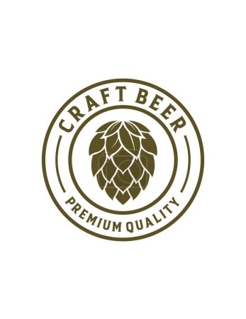 Ilustración de Icono de una cervecería sobre un fondo blanco, fresco para el logotipo - Imagen libre de derechos