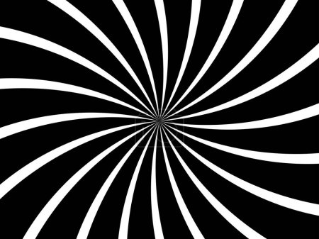 Téléchargez les illustrations : Un logo abstrait en spirale noire - en licence libre de droit