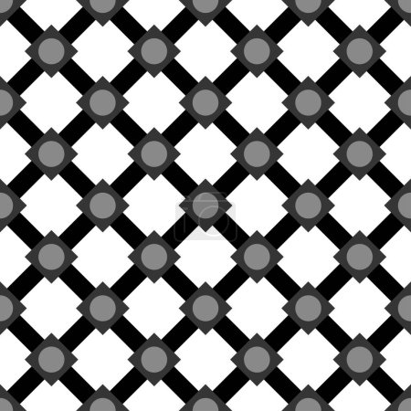 Illustration for A black and white Seamless Pattern for textures and overlays - Royalty Free Image